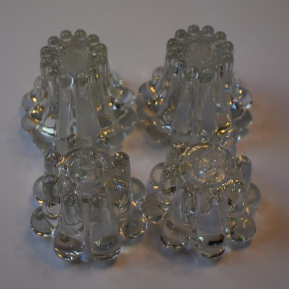 VTG West Germany Votive/Taper Crystal Candle Holders Set of 4 - Picture 13 of 14